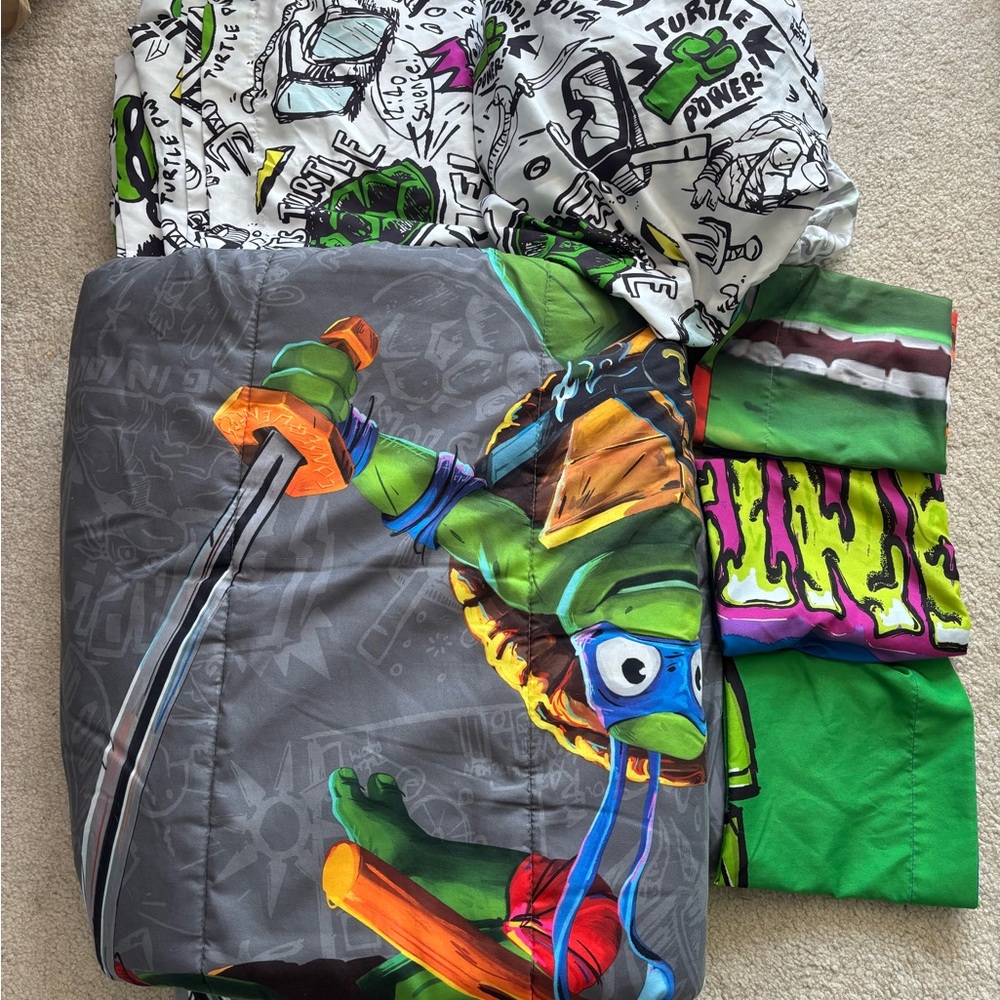 6pc Teenage Mutant Ninja Turtles Full Size Bedding Set